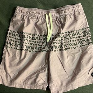 RVCA Gray and Black Board Shorts for Swim